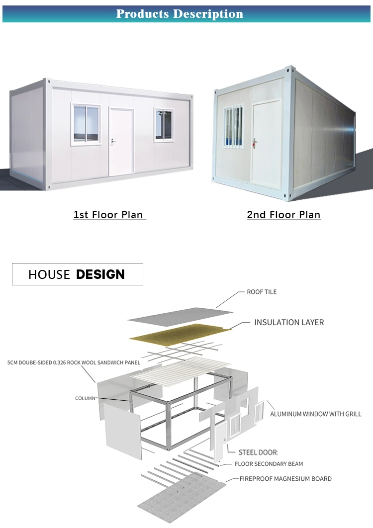 New Column Inner Drainage PRO Detachable Container House for Sale