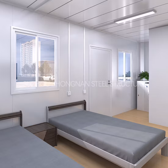 Neues abnehmbares Containerhaus mit Säulen-Innenentwässerung PRO zu verkaufen